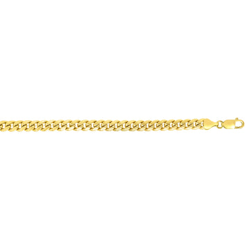 14K Yellow Gold 18 2.6mm Miami Cuban Chain with Lobster Clasp